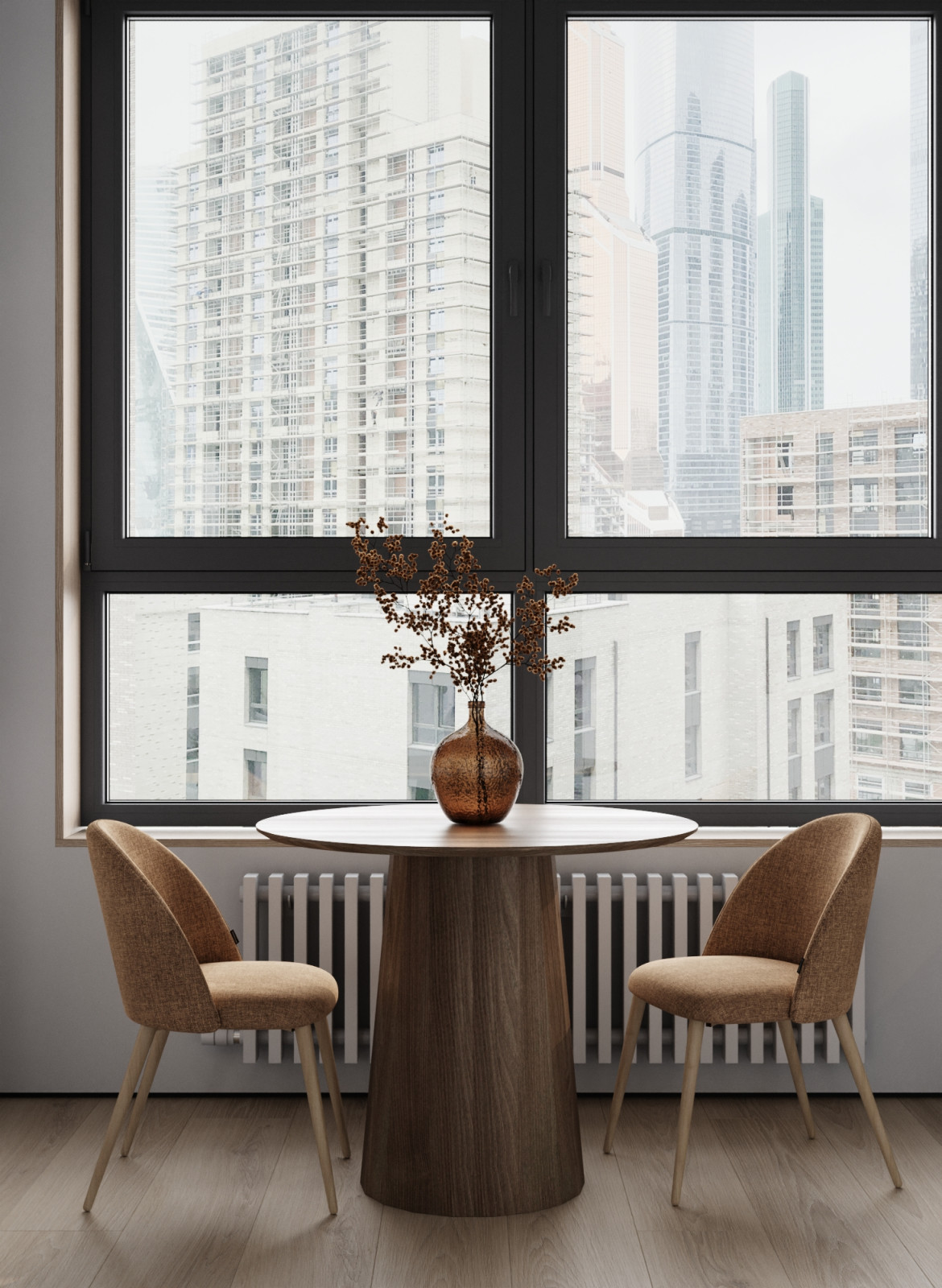 Дизайн интерьера квартиры в современном стиле в ЖК Сити Парк 2