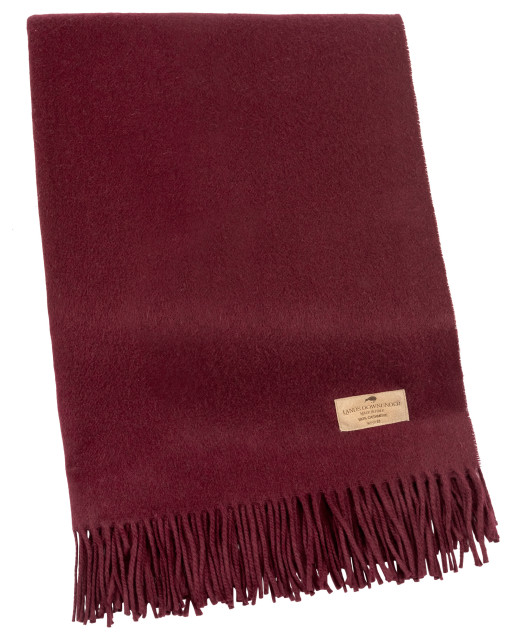 Luxe Italian Cashmere Throw Contemporary Throws by Lands
