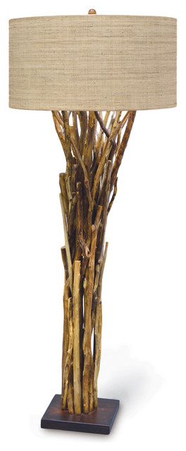 Umber Rustic Lodge Bundled Branches Floor Lamp 20 Inch Shade Umber Rustic Lodge Bundled Branches Floor Lamp 30 Shade