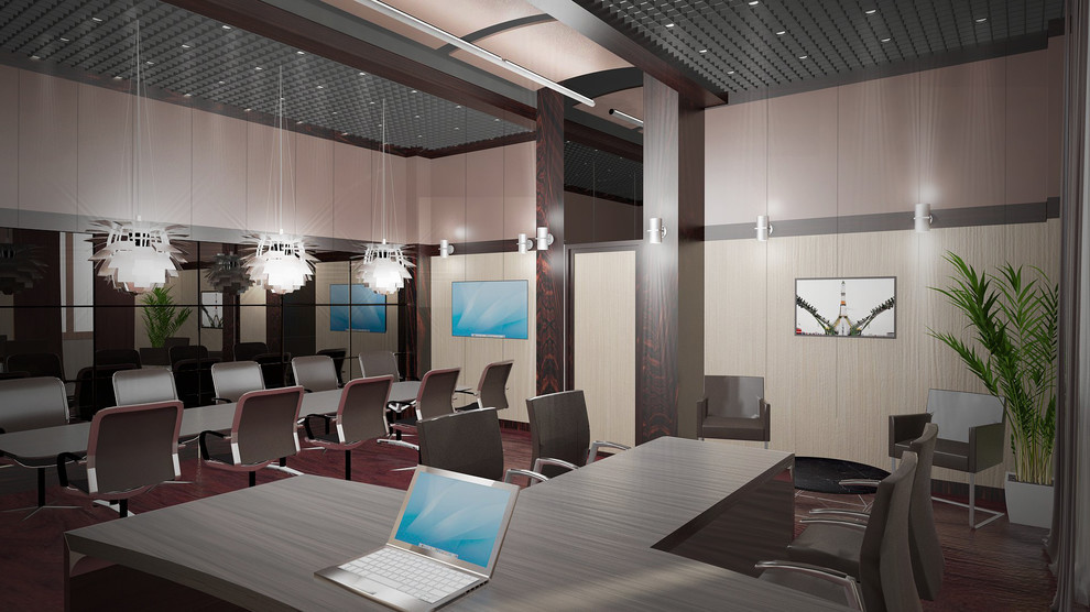 Проект интерьеров современного военного офиса