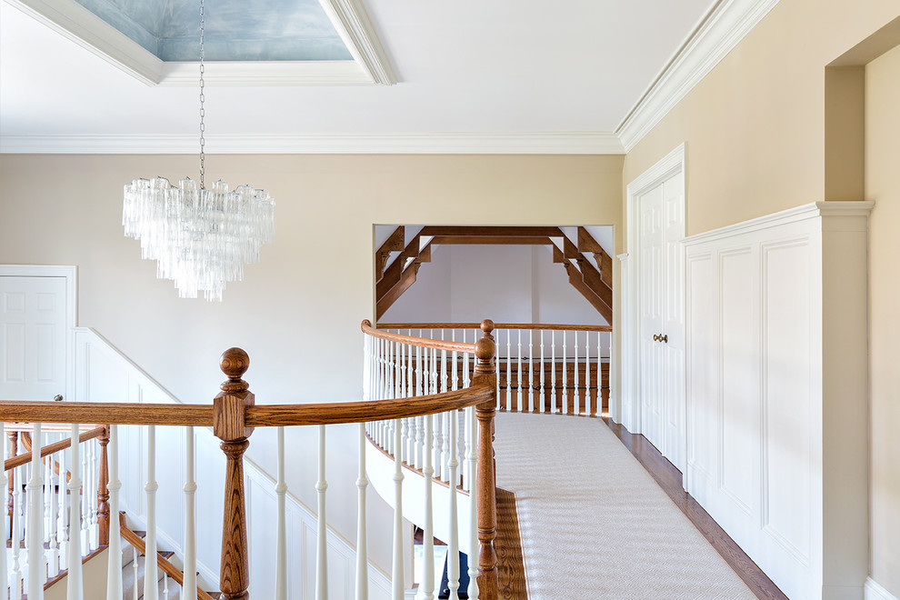 Inspiration for a transitional hallway remodel in New York