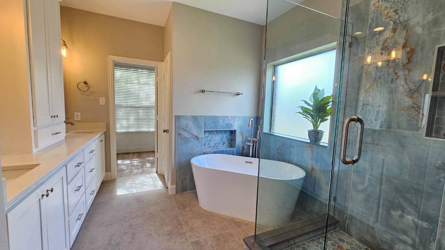 Allen TX - Lili Full Master Bathroom Remodeling