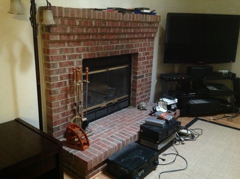 Remove brick fireplace
