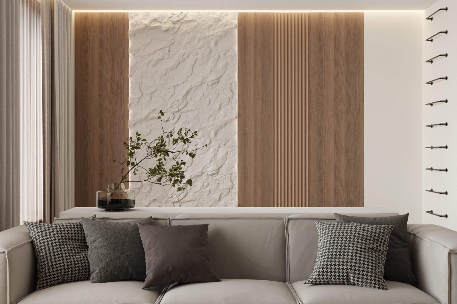 3 этаж частного жилого дома. Гостиная.