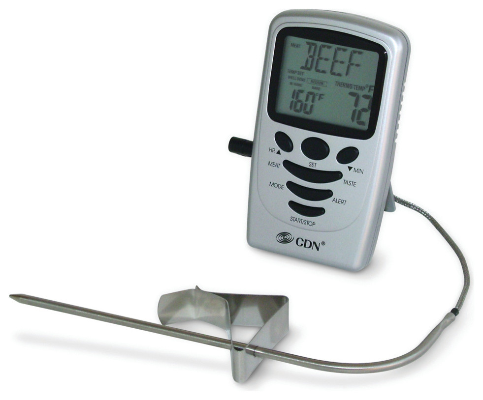 Programmable Probe Thermometer/Timer Modern Kitchen Thermometers