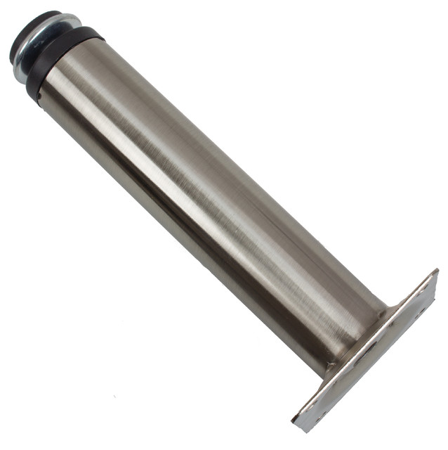 Furniture Legs Brushed Nickel gliderite 6" steel furniture legs with leveling screw Furniture Legs Brushed Nickel gliderite 6" steel furniture legs with leveling screw