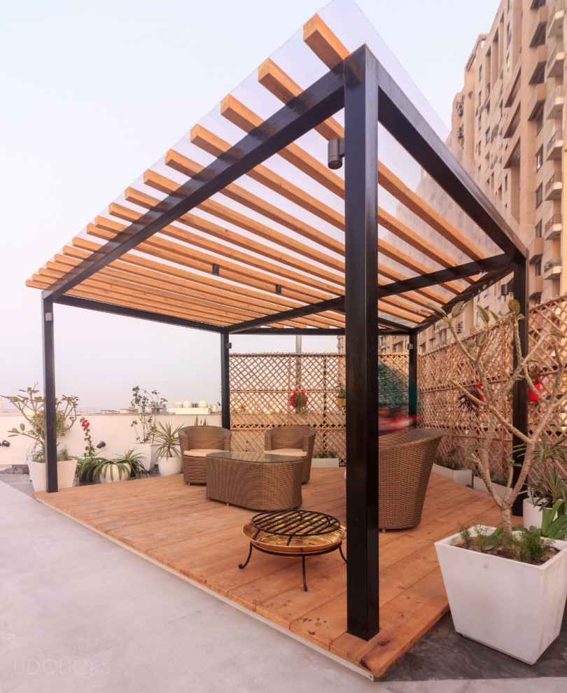 This is an example of an industrial terrace & balcony in Delhi.