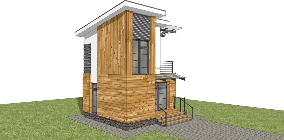 Эскиз экстерьера офиса для производственно-строительной компании Орион24.