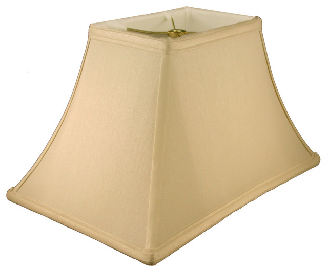 Seward Bell Faux Silk Lampshade With Harp Fitter, 10"x5"x7" Transitional Lamp Shades by