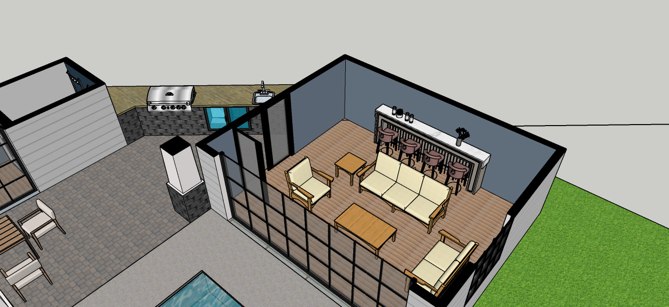 Pool and Pool House