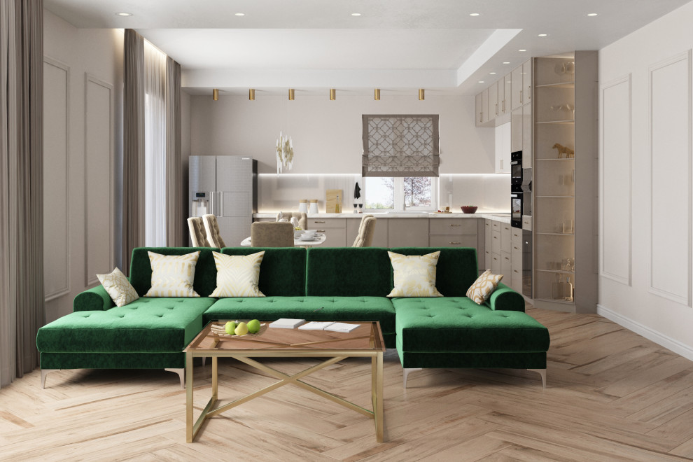 Проект первого этажа дома в Токсово для молодой семьи