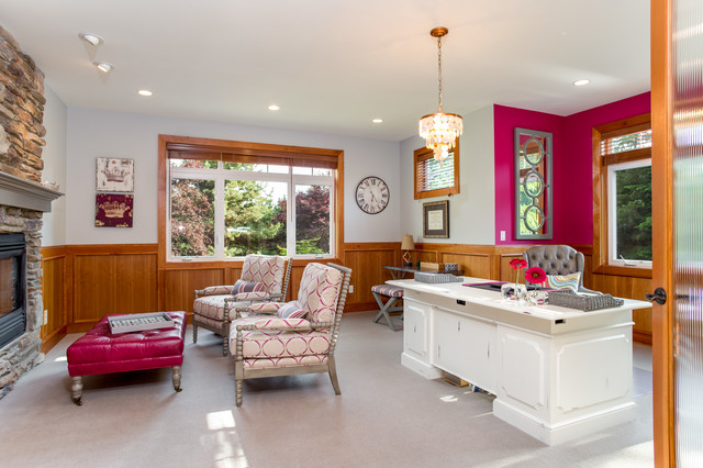 Bainbridge Island remodel transitional-home-office