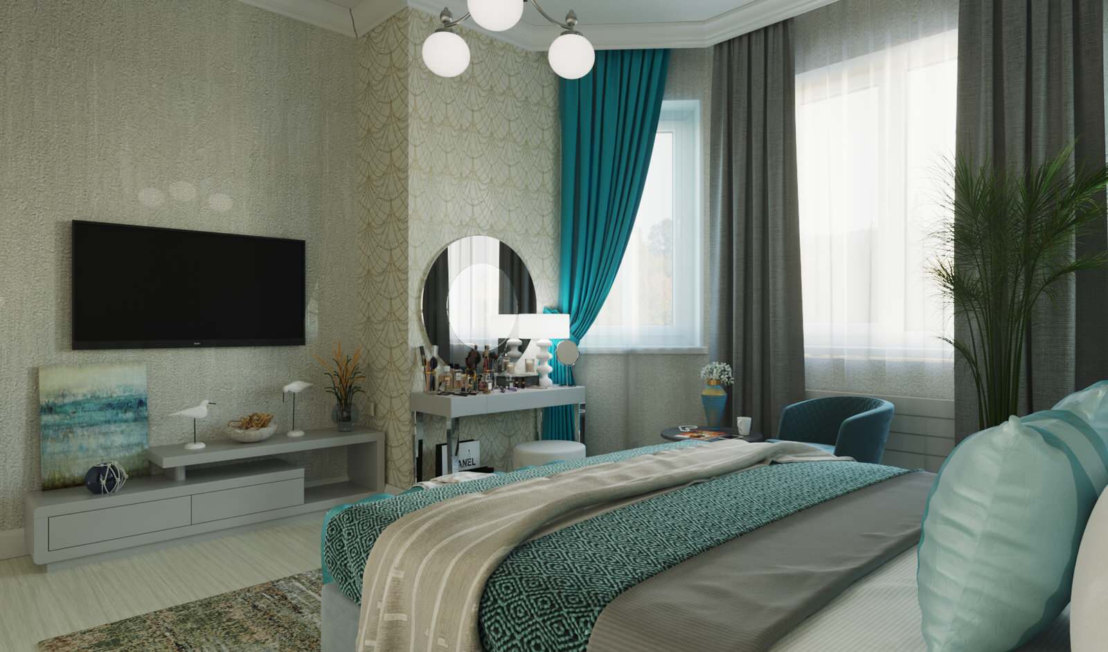 Спальня родителей в частном доме