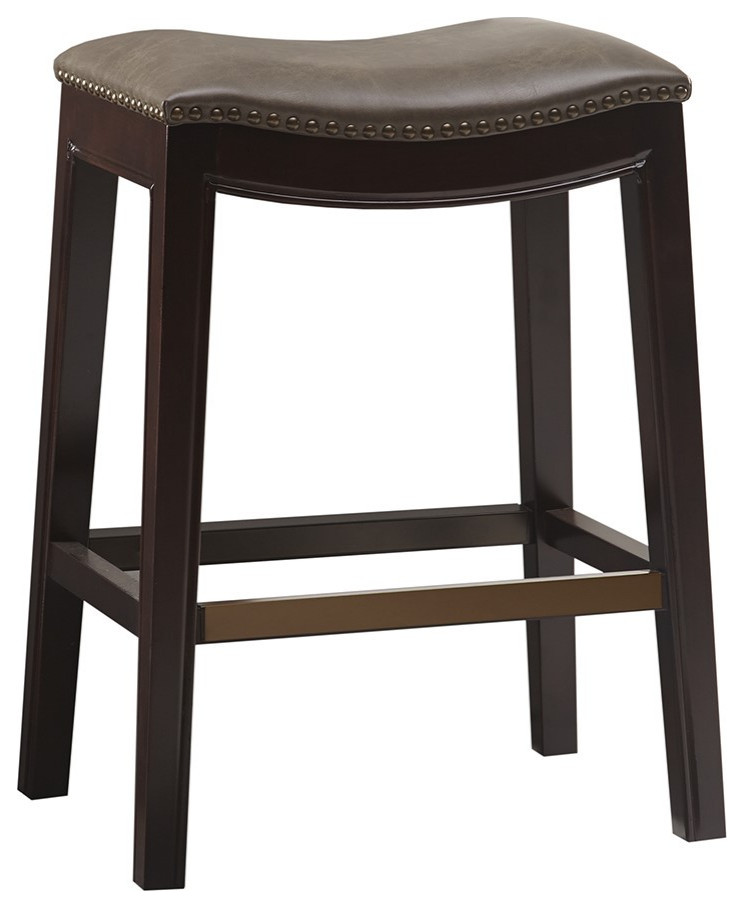 Madison Park Belfast Saddle Counter Stool Transitional Bar Stools