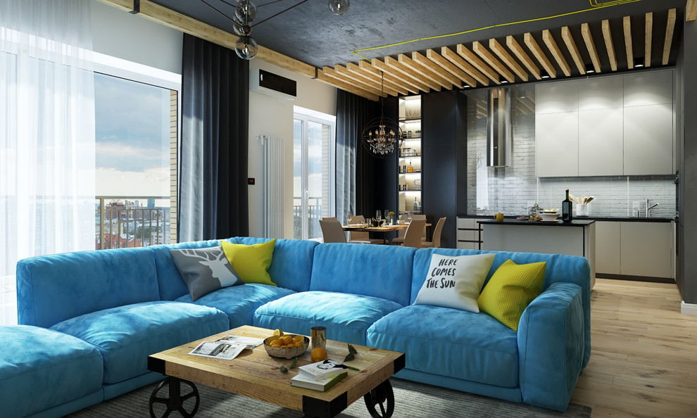 Лофт гостиной