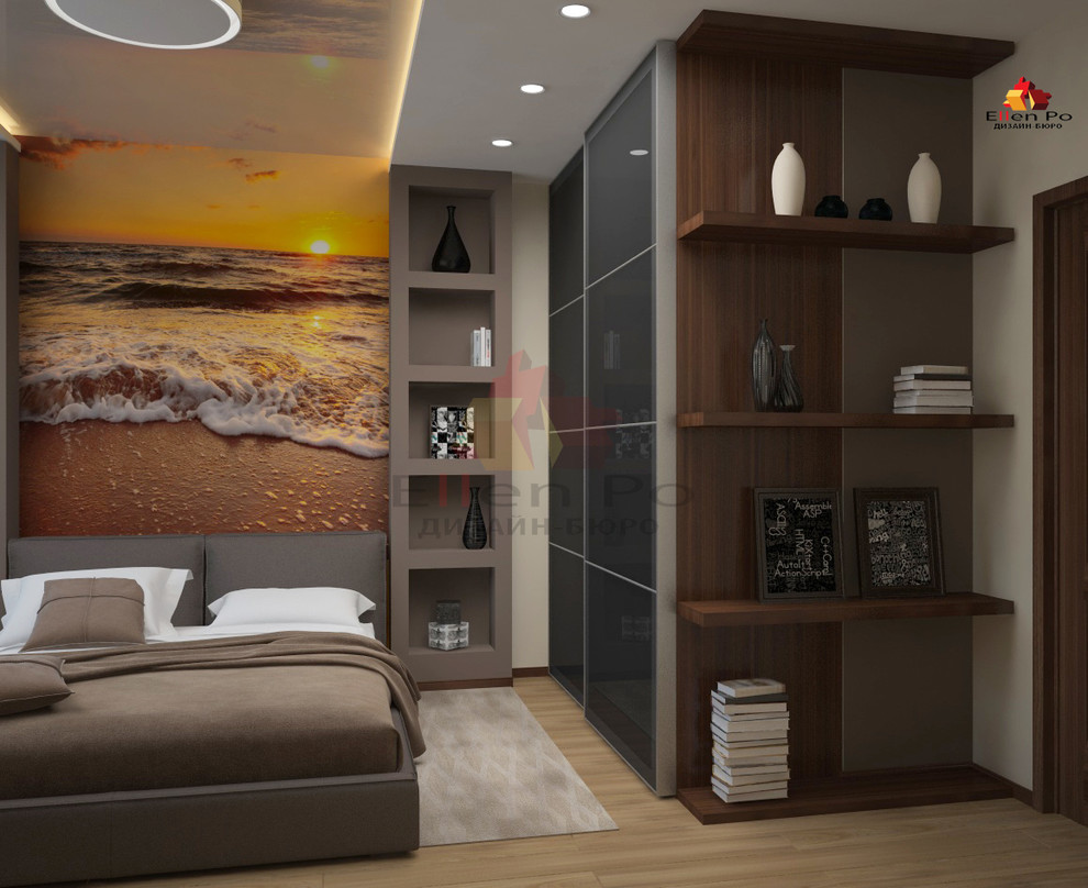 Дизайн трех-комнатной квартиры с элементами лофт и восточной культуры.