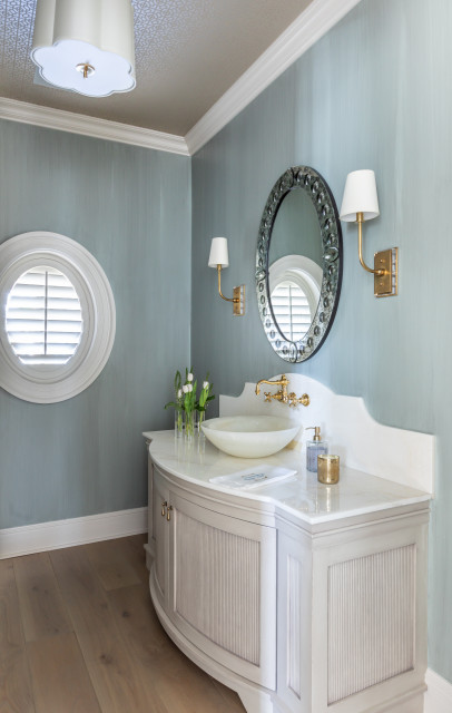 Cypress Retreat beach-style-powder-room