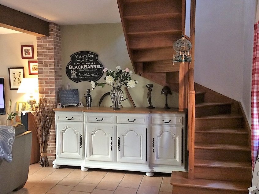 Enfilade "écume shabby"