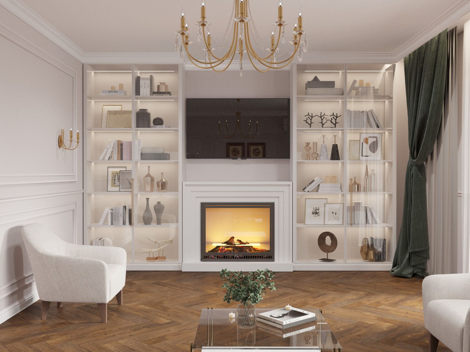 Нежная квартира неоклассика