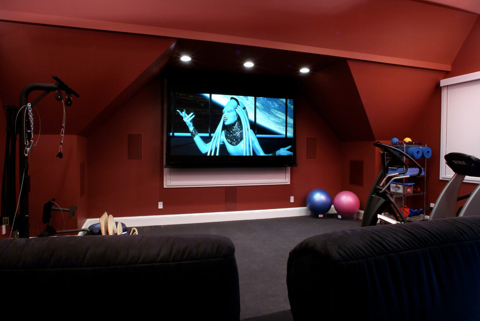 Traditional home theatre in Portland.