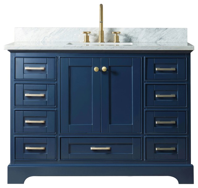 Solid Wood Sink Vanity Without Faucet, Solid Wood 48 Inch Bathroom Vanity Without Top