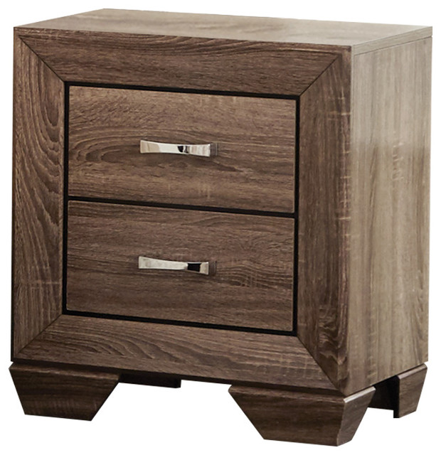 Coaster Furniture Kauffman Nightstand Washed Taupe Transitional Nightstands And Bedside Tables By Gwg Outlet