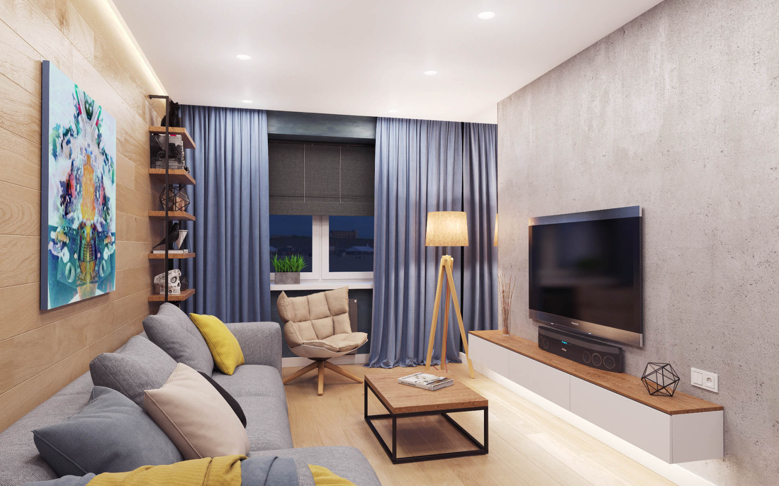 Интерьеры трехкомнатной квартиры в ЖК "Изумрудный" г. Самара