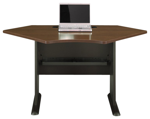 Bush Series A 42 Corner Desk In Sienna Walnut Bronze