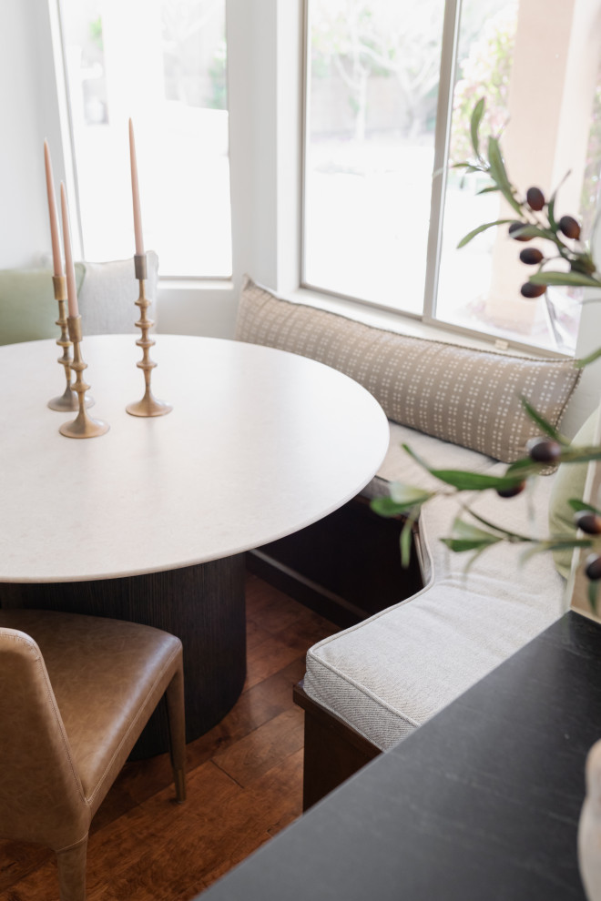 Example of a transitional dining room design in Phoenix
