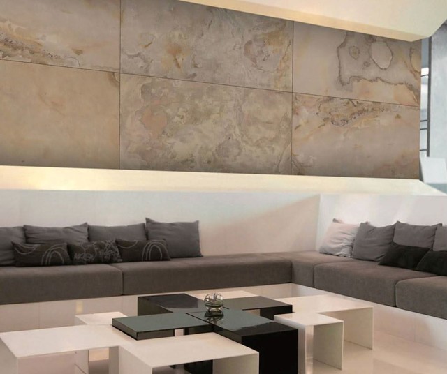 Natural Stone sheets modern-living-room