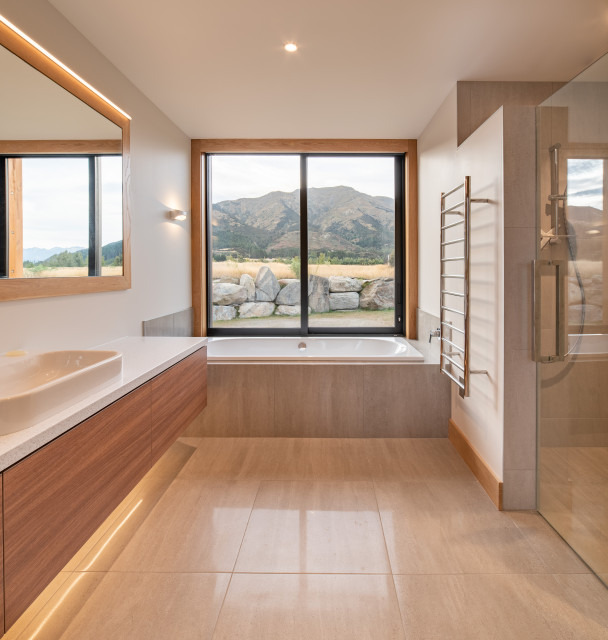 Hawea Flat House, Hawea contemporary-bathroom