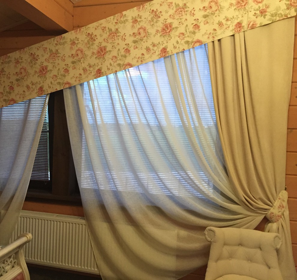 Проект деревянного дома из клееного бруса в стиле прованс