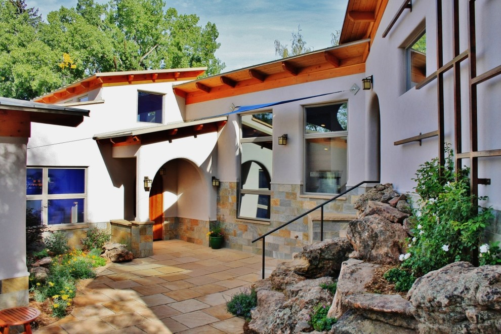 Inspiration for a transitional home design remodel in Denver