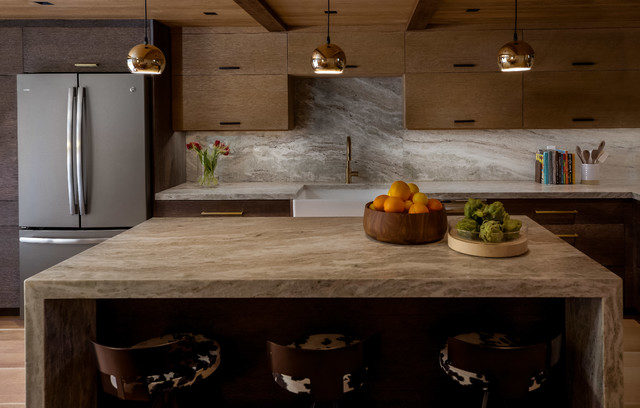 Moutain Ski Chalet contemporaneo-cucina