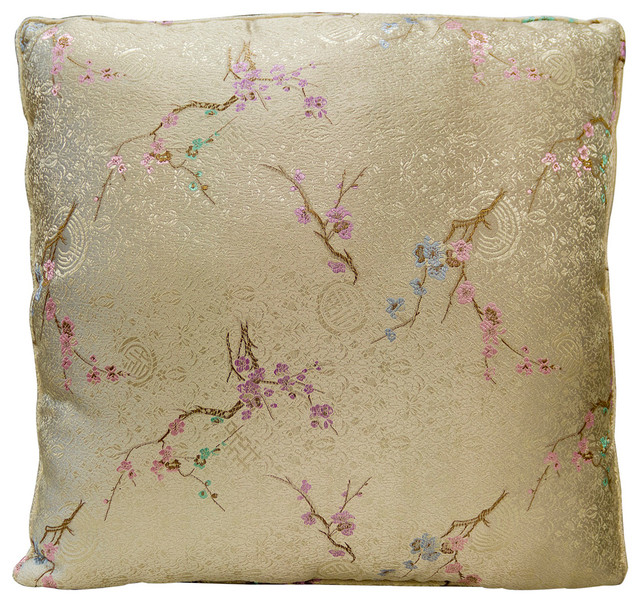 Platinum Chinese Silk Pillow (#53)