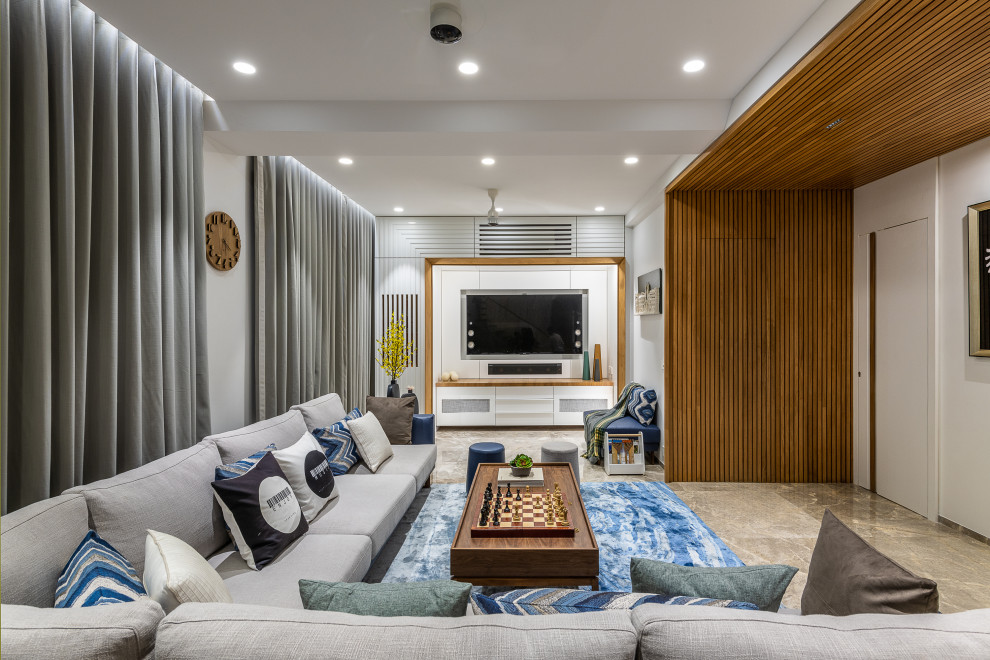 Modern living room in Ahmedabad.