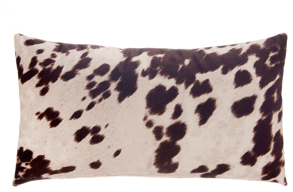 Cow Brown Faux Self Modern Decorative Pillows By Glenna Jean