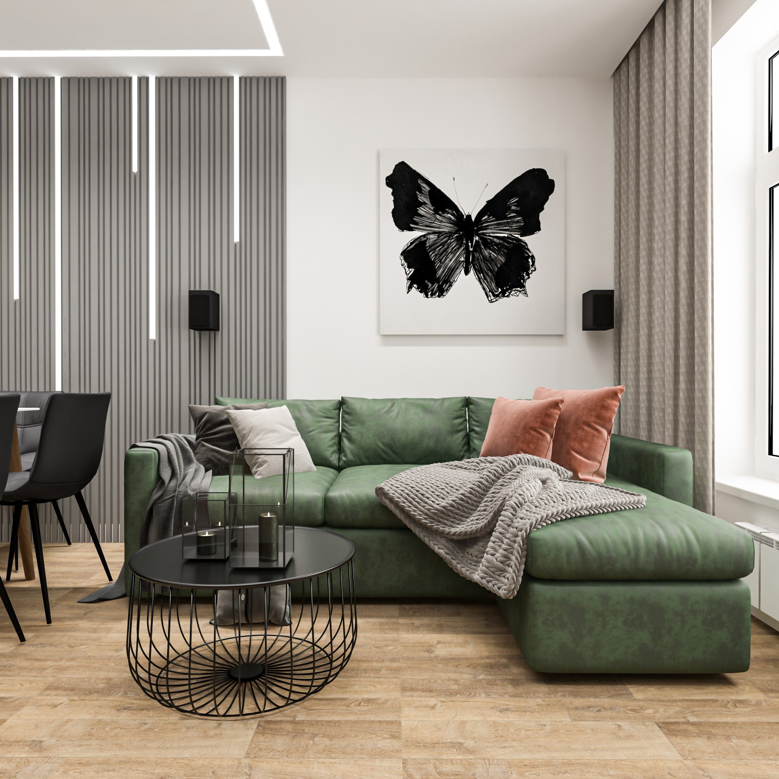 Дизайн-проект квартиры. 2022. Площадь 77,8 м.кв.