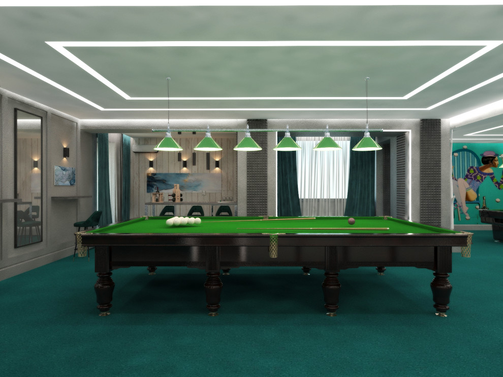 Бильярдный зал в гостинице Октябрьская