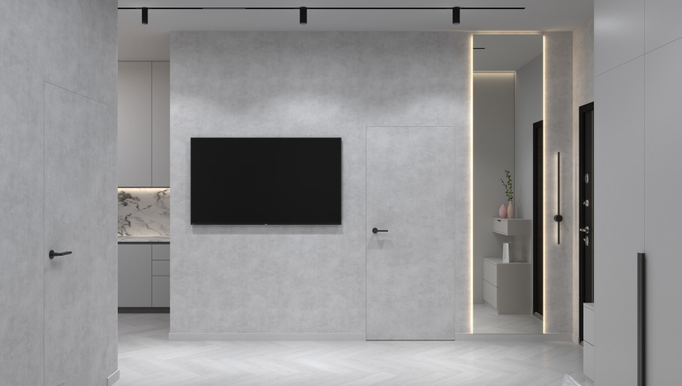 ИНТЕРЬЕР ОДНОКОМНАТНОЙ КВАРТИРЫ