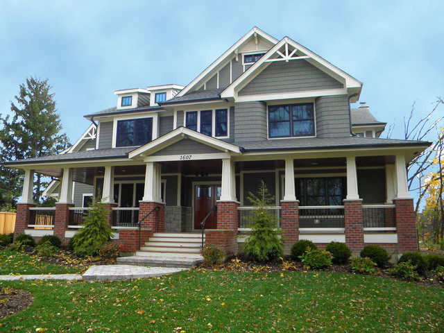 Exterior Front Elevations amerikansk-craftsman-hus-og-facade
