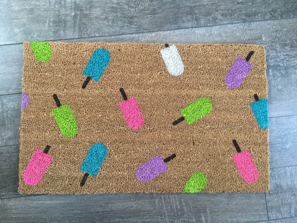 Hand Painted "Popsicle" Doormat