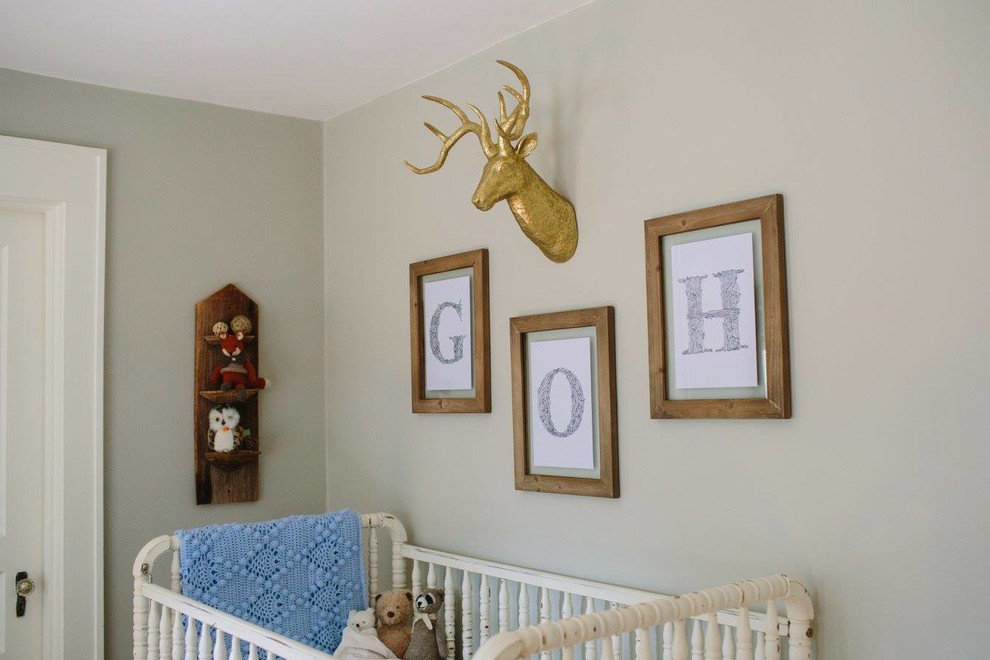 Inspiration for an eclectic nursery in Nashville.