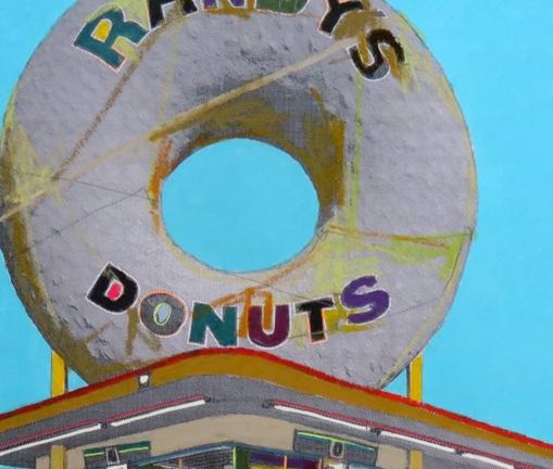  Giant donut in Inglewood Fine Art Paper Print Limited 
