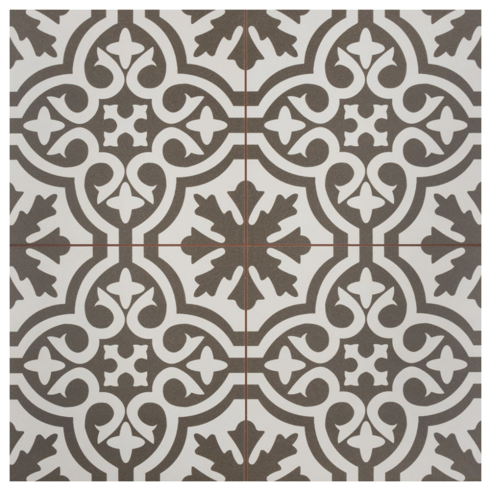 Berkeley Charcoal Brown Ceramic Floor and Wall Tile