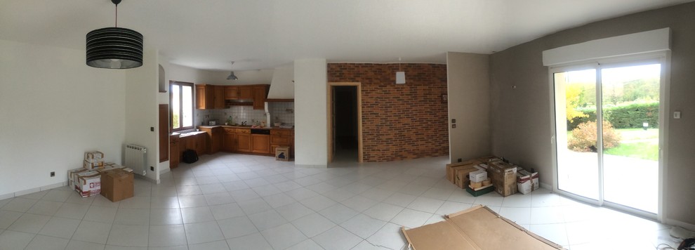 Modification de le distribution  et réfection d'une salle de bain