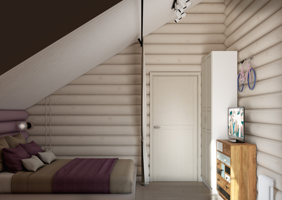 Сруб в современно-классическом стиле