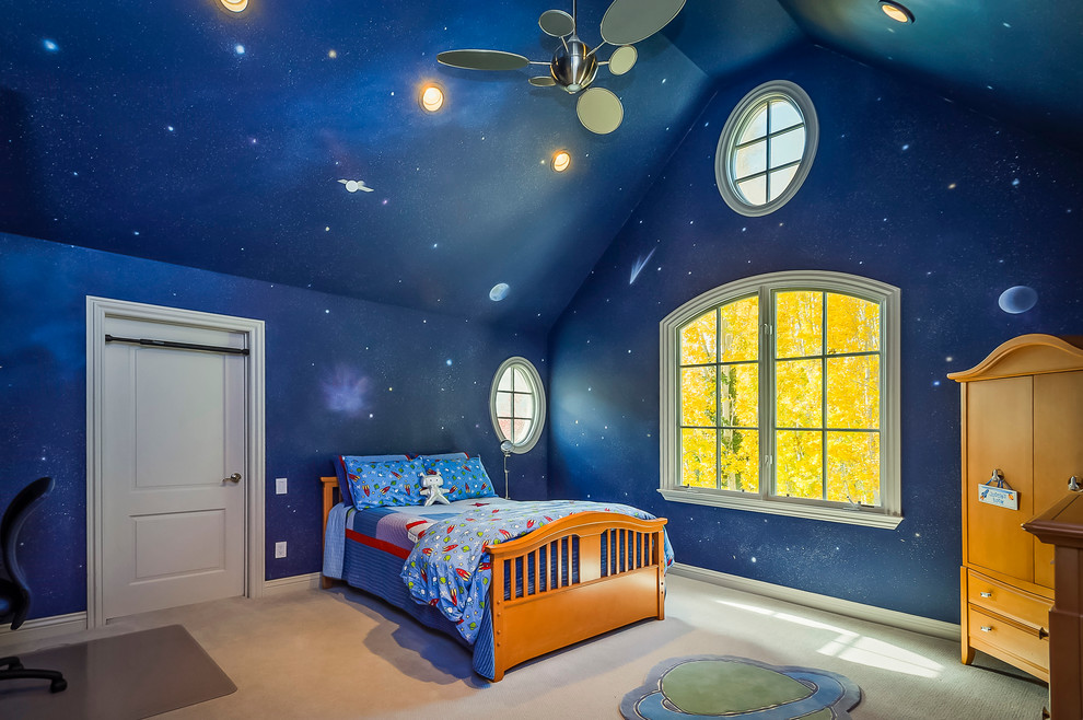 Traditional kids' room in San Francisco for boys.