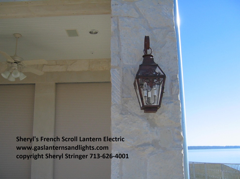 Sheryl's French  Scroll Gas and Electric Lanterns