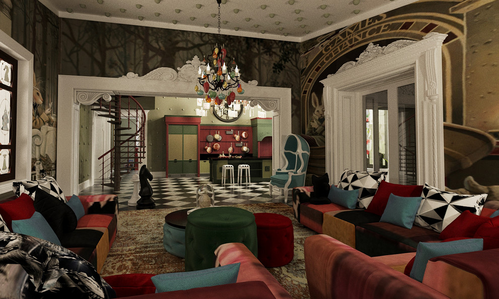 гостиная столовая